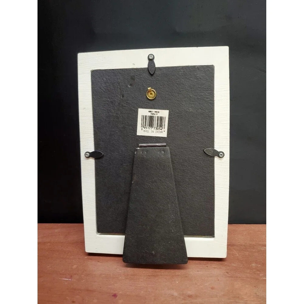 Vintage Jesus Loves Me Religious Child's Toy Block Picture Photo Frame 4x6